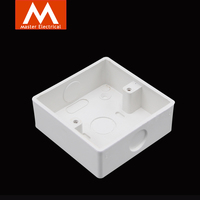 Boîte de surface CE durable 1-3 gang, montage facile, boîte à interrupteur en PVC PB135, boîte de surface/de fond pour interrupteur électrique