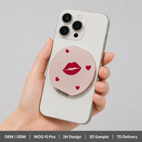 FGX M-1 Nouveau support magnétique pour téléphone avec anneau de maintien pour les séries 16 Pro Max/16 Pro/15/14/13/12, pour les amoureux des chiens, mignon