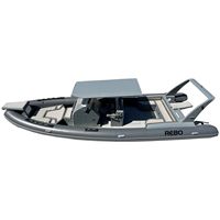 Deluxe 32ft Rhib960 Double Coque Orca Hypalon/PVC Rigide Aluminium RIB Bateaux Gonflables Avec T Top