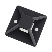 HNVANTAR Supports de fixation pour serre-câbles industriels en nylon auto-adhésifs 20*20mm, accessoires de câblage pour la gestion des fils et les clips de câbles