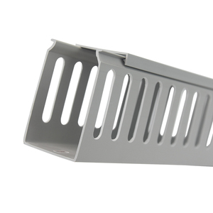 80*35 grey vuông chống cháy PVC Trunking cáp điện rãnh PVC hệ thống dây điện ống dẫn dây điện - Product Image 5