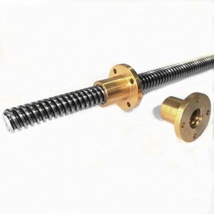 Vis à filetage trapézoïdal en acier inoxydable REALMAX D-11 8 mm T8, <span class=keywords><strong>pas</strong></span> de vis 1 mm 2 mm 4 mm, écrou à vis trapézoïdal pour imprimante 3D - Product Image 3