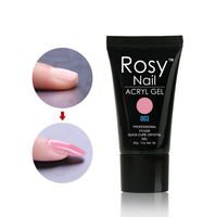 Gel de construction UV LED professionnel pour extension d'ongles, certifié MSDS, en tube, pour la sculpture et l'extension des ongles, destiné aux salons de manucure.