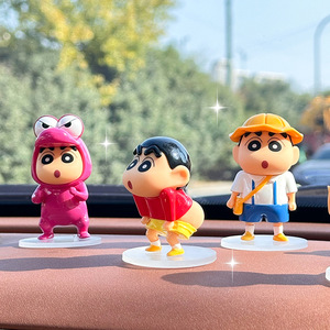 <b>Crayon</b> Shin-chan Car Ornament PVC Cartoon Dashboard Decorative Figurine Set for Car Interior Decoration - Product Image 2