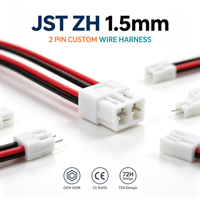 2 3 4 5 6 Pin JST ZH 1.5mm Pitch Wiring Harness Cable Assembly Konektor Pria Wanita Kabel Kustom untuk Papan PCB