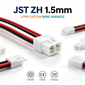 2 3 4 5 6 Pin JST ZH 1.5mm Pitch Wiring Harness Cable Assembly Konektor Pria Wanita Kabel Kustom untuk Papan PCB - Product Image 2