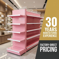 Étagères Gondole Roses Personnalisées Xingye, Présentoirs de Détail Directs d'Usine pour Pharmacies et Magasins de Cosmétiques, 30 Ans d'Expérience
