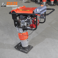 Compacteur à piston ZUJI HCD125, moteur essence/diesel/électrique 5,5 CV, 125 kg, 220 V/380 V, équipement de compactage du sol et de construction routière