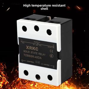 Промышленное твердотельное реле XRKC SSR-25DA 24-480В переменного тока, 3-32В постоянного тока, однофазное, бесконтактное, DC-AC, 40/60/80/100ДА, с медными контактами - Product Image 2