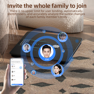 Báscula Digital LED de gran venta única, báscula de baño inteligente con Bluetooth, aplicación gratuita, báscula Personal Digital portátil - Product Image 3