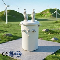 Transformador de Potencia de 25KVA 35KVA 11/10KV 220/240V, Monofásico, de Alta Calidad, Montado en Poste, Enfriamiento ONAN, 60Hz, Sumergido en Aceite