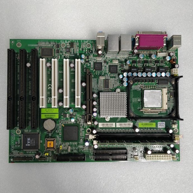 Hot Sale Socket 478  Ddr400 Motherboards with 3 ISA Slot and 2 Gbe LAN  Run Winxp Win98 dos 6.22 Linux System Model M-845EG