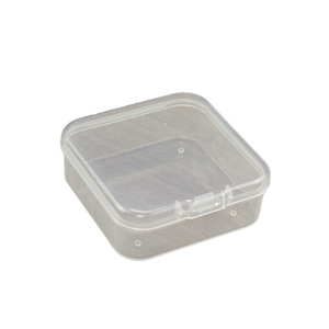 Transparent Square Plastic <b>Storage</b> <b>Box</b> With Lid For Jewelry And Small Parts PP <b>Material</b> Desktop Organizer - Product Image 4