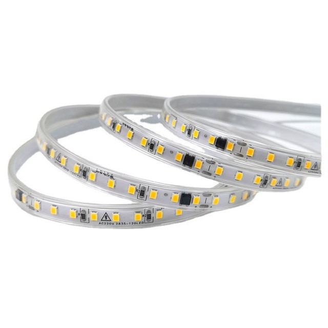 Good Quality Good Brightness Ac220V 2835SMD 120LED Per Meter Strip Light Silicone Tube Pvc with Glue Ip68