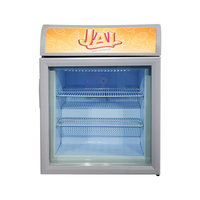 Meisda 55L SD55B Mini congélateur Vertical à faible bruit avec porte en verre