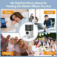 Produits en gros pour animaux de compagnie, distributeurs automatiques de nourriture pour chats, distributeur de friandises pour chiens et chats avec Wifi, double caméra HD, distributeur de nourriture pour animaux de compagnie