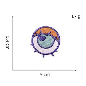 Iron on Embroidered Summer Holiday Style Computer Leaf Flamingo Eye Umbrella Patches for Clothes Bag Decoration - Product Image 6