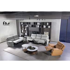 Sofá reclinable de cuero, muebles de cuero de Color personalizado con silla reclinable de <span class=keywords><strong>3</strong></span> <span class=keywords><strong>plazas</strong></span>, muebles de sala de estar reclinables - Product Image 4