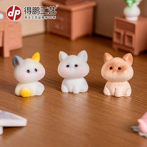 ดีพี มินิ ฟิกเกอร์การ์ตูนแมวน้อยเรซิ่นของตกแต่งบนโต๊ะสำหรับเด็กและผู้ใหญ่ - Product Image 4