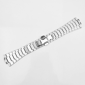 Correa de Acero Cepillado PRX para Reloj con Cadena de Eslabones Sólidos Elevados y Doble Botón de Bloqueo - Piezas de Reloj - Product Image 2