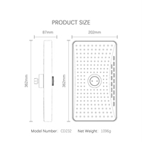 Ensemble de robinetterie de douche murale moderne personnalisable YF 2026 de 14 pouces |   Distributeur de savon liquide en ABS avec jet pour salle de bain