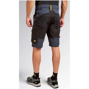 DIADORA UTILITY-702,180795-80001/3XL Pantalones cortos elásticos de material mixto con tratamiento de absorción PANTALÓN DE TRABAJO Negro Humo - Product Image 3