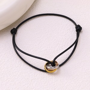 Bracelet unisexe à chaîne à maillons de style punk, motif papillon orthodoxe, plaqué or 24 carats, acier inoxydable, vente chaude, haut de gamme - Product Image 4