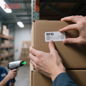 <span class=keywords><strong>UHF</strong></span> <span class=keywords><strong>RFID</strong></span> 태그 9962 장거리 수동 외계인 H9 상자 창고 관리를위한 접착 상감 라벨 - Product Image 1