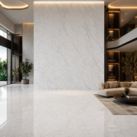 Dalle de marbre blanc Bianco Carrara en pierre naturelle pour comptoir de cuisine, carrelage de sol, panneau mural, escalier, dessus de meuble-lavabo, salle à manger
