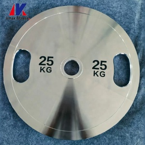 Disques d'haltères personnalisés Jeu de plaques de <span class=keywords><strong>musculation</strong></span> Équipement de fitness Plaques de <span class=keywords><strong>poids</strong></span> en acier chromé - Product Image 1