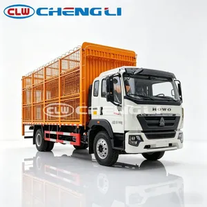 Camion de transport de bétail Howo 4x2 18t à 3 niveaux avec hayon hydraulique pour l'expédition en ferme porcine, modèle 2026, en promotion - Product Image 2