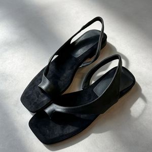 Sandalias de Verano 2026, Estilo Francés Vintage, con Punta Descubierta, Minimalistas, de Tacón Bajo, Casuales, Romanas, para Uso Diario y al Aire Libre - Product Image 3