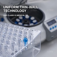 Plaque PCR à 96 puits à bords pleins, 0,1 mL, en PP |   Flacons à fond en V stériles, sans DNase/RNase, à faible évaporation, sans pyrogène, certifiés CE