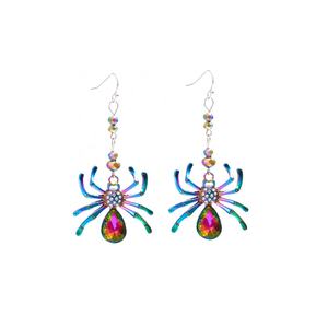 Boucles d'oreilles d'Halloween populaires en Europe et en Amérique : Boucles d'oreilles d'Halloween créatives et colorées en forme d'araignée à la mode - Product Image 6