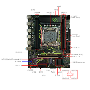 <span class=keywords><strong>X99</strong></span> xd4 Intel LGA2011-3 Bộ vi xử lý C612 Máy tính để bàn Bo mạch chủ bốn kênh DDR4 PC bo mạch chủ USB3.0 Máy tính chơi Game Bo mạch chủ - Product Image 6