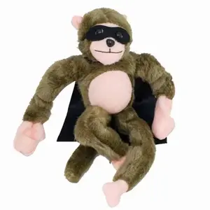 Grosir Mainan Baru OEM Logo Kustom Monyet Terbang Mainan Boneka Mewah Hadiah Anak-anak Natal Ketapel Monyet Boneka Terbang Melengking