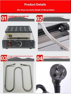 <span class=keywords><strong>Petit</strong></span> <span class=keywords><strong>gaufrier</strong></span> électrique commercial de Style japonais 2550 trous Dorayaki Macaron four à gaufres nouvel équipement de cuisson de collation pour - Product Image 4