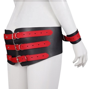 Ensemble de jouets de bondage en cuir, jouets sexuels pour adultes, menottes, <span class=keywords><strong>Femdom</strong></span> - Product Image 2