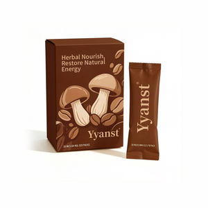 Café Herbal con Champiñones Yyanst, 20 Mini Sobres Individuales, Nutrición Herbal, Energía Natural Diaria, Bebida Instantánea para el Bienestar - Product Image 1