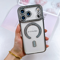 Coque de téléphone à chargement sans fil magnétique adhésive la plus vendue pour iPhone 17, 17 Pro, 17 Pro Max