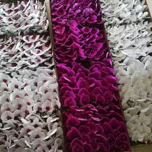 <span class=keywords><strong>N</strong></span>-0230 Fiori di Orchidea Artificiali Realistici in Lattice Bianco per Decorazione, Prezzo di Fabbrica all'Ingrosso - Product Image 1