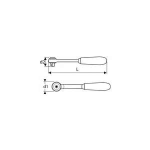EXPERT - E032808 Trinquete de cabeza Pera de 1/2 ''-EAN 3258950328089 RATCHETS 1/2" - Product Image 2