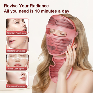 Appareil de photothérapie faciale multi-couleurs pour les soins de la peau à domicile, traitement des cernes et réduction des pores, masque LED - Product Image 6