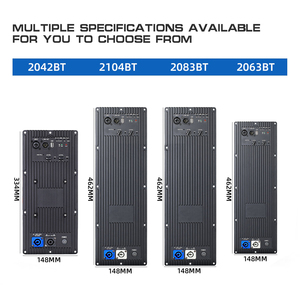 Профессиональный высокомощный усилительный модуль <span class=keywords><strong>BT</strong></span> USB 1000W 400W для сценических акустических систем PA - Product Image 6