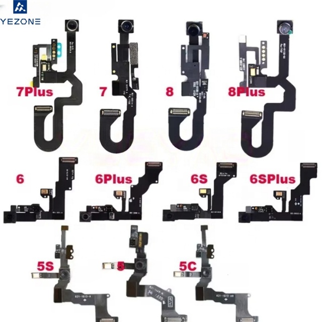 Yezone Factory Price for Back Rear Camera With Flash Module Sensor Flex for Iphone X Xr Xs Se 6 6S 7 8 Plus 11 12 Pro Max 2020