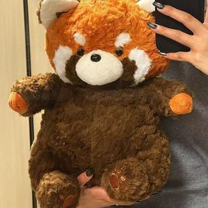 Lindo <span class=keywords><strong>Mapache</strong></span> Marrón de Peluche, Juguete de Peluche de Algodón PP Súper Suave, Alivio del Estrés, Lavable, Compañero de Cama, Regalo de Cumpleaños Perfecto - Product Image 1
