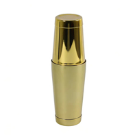 Shaker à cocktails français de luxe en acier inoxydable avec finition miroir, capacité 500 ml, logo personnalisé, vente chaude en usine, pour bar à domicile et hôtel