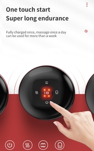 Instrumento de meridiano de ventosas de calentamiento de respiración eléctrica, Material ABS, ventosas de succión al vacío, instrumento de masaje de raspado y pinzas - Product Image 2