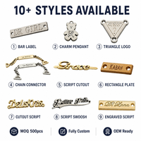 Étiquettes métalliques 3D personnalisées en relief pour vêtements, logos plaqués, étiquettes de marque lavables pour chaussures et sacs – Fabrication sur mesure