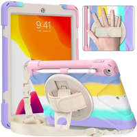 Étui de protection universel en silicone antichoc pour tablette iPad 10.2 2019 2020, coque arrière pour tablette